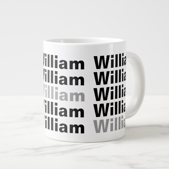Add Your Name Customizable 2 Large Coffee Mug (Front Right)