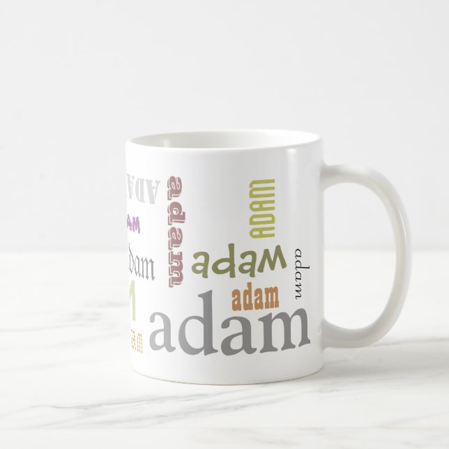 Add Your Name Customizable Coffee Mug (Right)