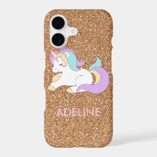 Add Your Name Cute Magical Unicorn Personalised