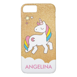 Add Your Name Cute Magical Unicorn Personalized Case-Mate iPhone Case
