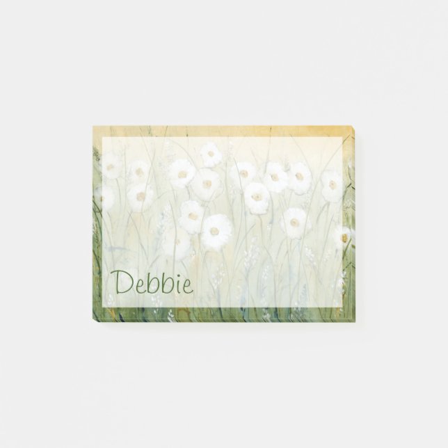 Add Your Name | Daisy Spring I Post-it Notes (Front)