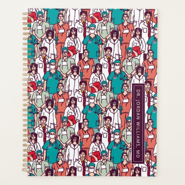 Add Your Name | Doctor & Surgeon Pattern Planner (Front)