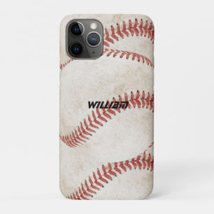 Add your name elegant rustic modern baseball Cool iPhone 11 Pro Case