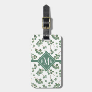 Add Your Name   Eucalyptus Silver Dollar Tree Luggage Tag
