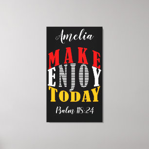 Add Your Name & Favourite Scripture- Canvas (Gloss Print