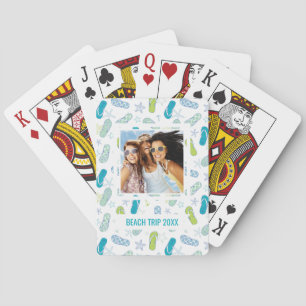 Add Your Name   Flip Flop Pattern Playing Cards