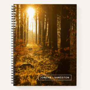 Add Your Name   Forest During Autumn   Baden Würt Notebook