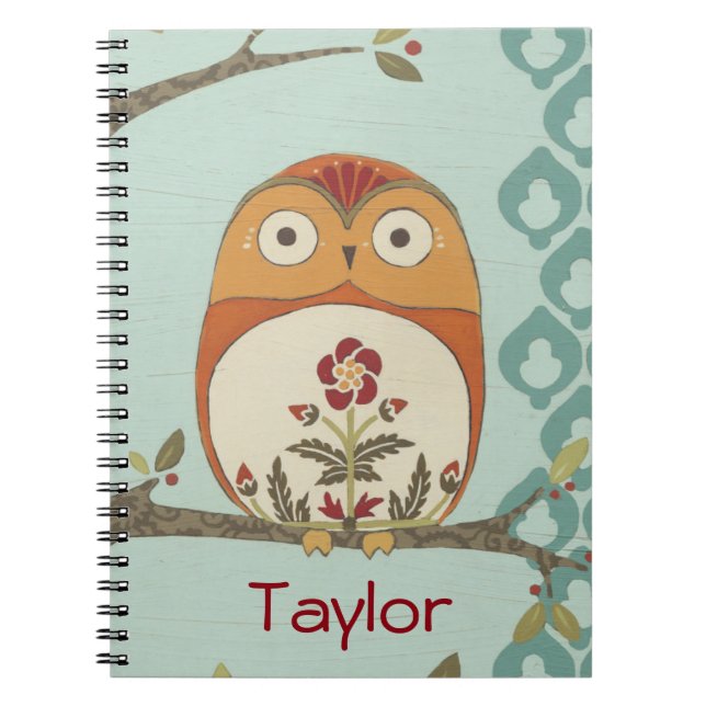 Add Your Name | Forest Whimsy II Notebook (Front)