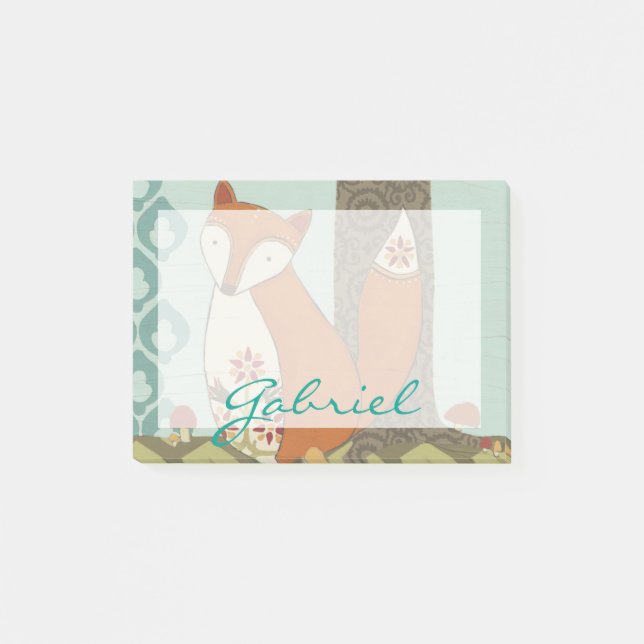 Add Your Name | Forest Whimsy IV Post-it Notes (Front)