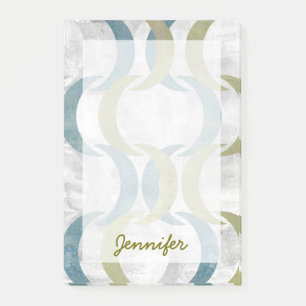 Add Your Name   Geometric Repeat III Post-it Notes