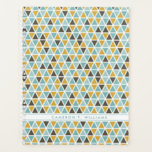 Add Your Name Geometric Triangle Pattern Planner