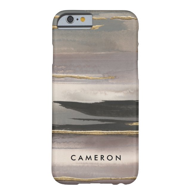 Add Your Name | Gilded Morning Fog II Gold Case-Mate iPhone Case (Back)