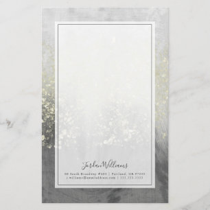 Add Your Name   Glitter Swirl Stationery