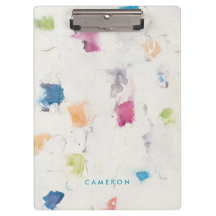 Add Your Name   Glitterati I Abstract Print Clipboard