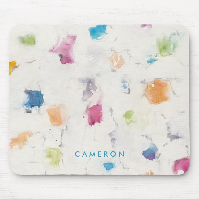 Add Your Name | Glitterati I Abstract Print Mouse Pad (Front)