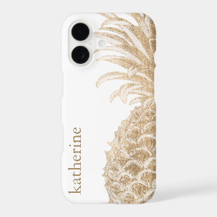 Add Your Name   Gold Tropical Pinneapple