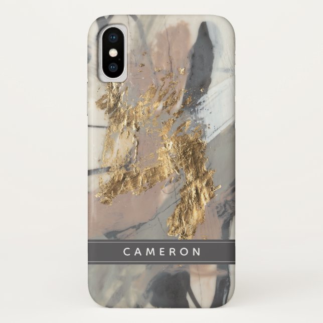 Add Your Name | Golden Blush Case-Mate iPhone Case (Back)