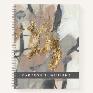 Add Your Name Golden Blush Notebook