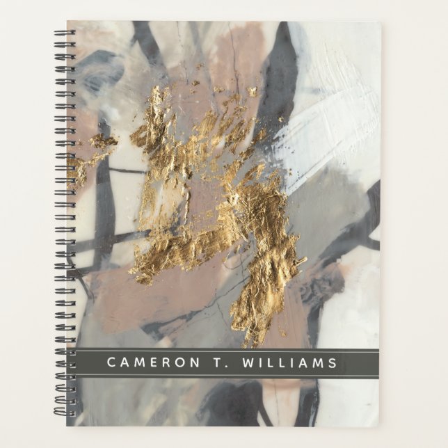 Add Your Name | Golden Blush Planner (Front)