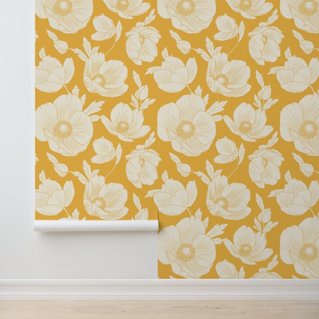 Add Your Name | Golden Flower Pattern Wallpaper (Application)