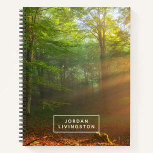 Add Your Name Golden Moment of Light Notebook