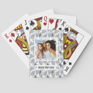 Add Your Name   Grey Toucan Playing Cards