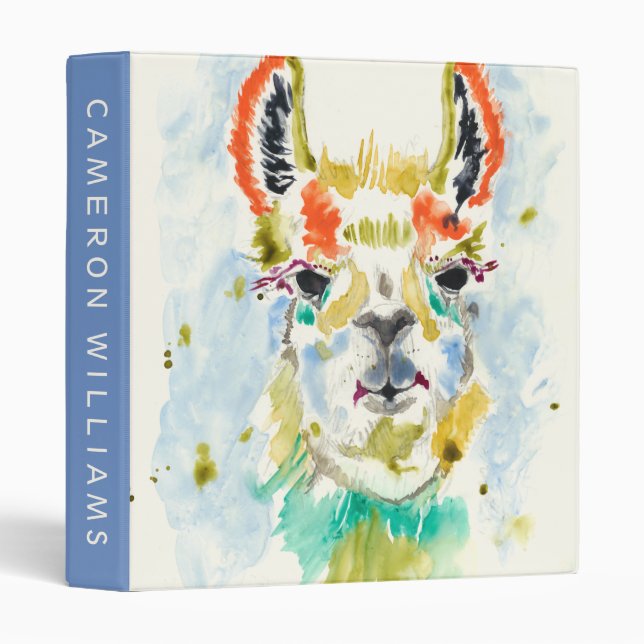 Add Your Name | Hifi Llama - Portrait Binder (Front/Spine)