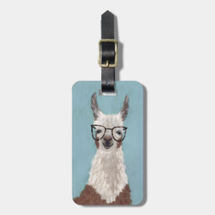 Add Your Name   Llama Specs - Oversized Glasses Luggage Tag