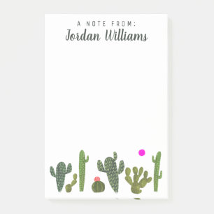 Add Your Name   Llamarama Cactus Collection Post-it Notes