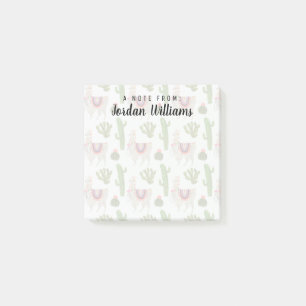 Add Your Name Llamarama Collection Cactus & Ll Post-it Notes