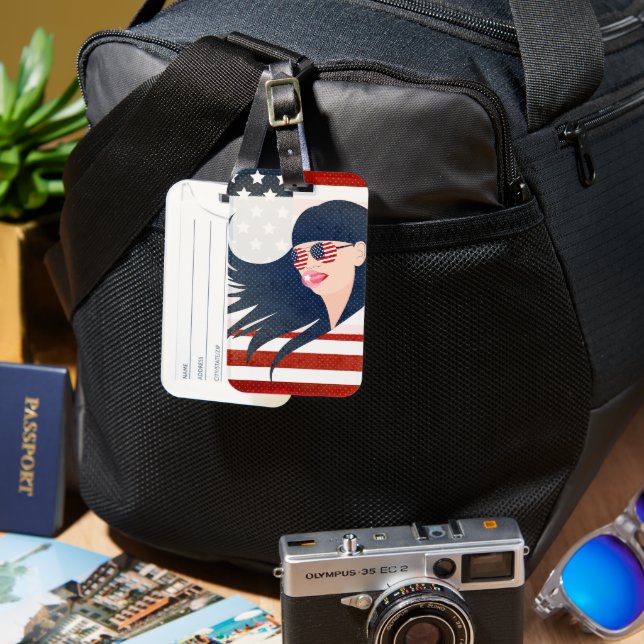 Add Your Name Luggage Tag (Front & Back)