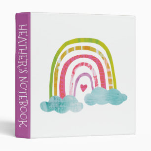 Add Your Name   Magical Rainbow Binder