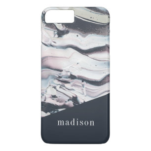 Add Your Name Marbling V Crop iPhone 8 Plus/7 Plus Case