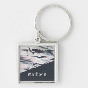 Add Your Name   Marbling V Crop Keychain
