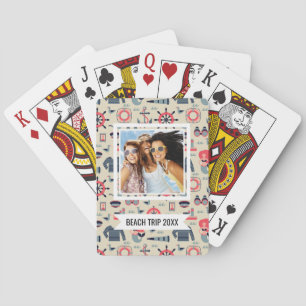 Add Your Name Marine Life Pattern Playing Cards