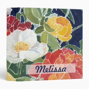 Add Your Name Midnight Florals I Binder