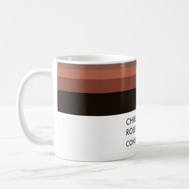 Add Your Name Minimalist Modern Coffee Mug (Left)