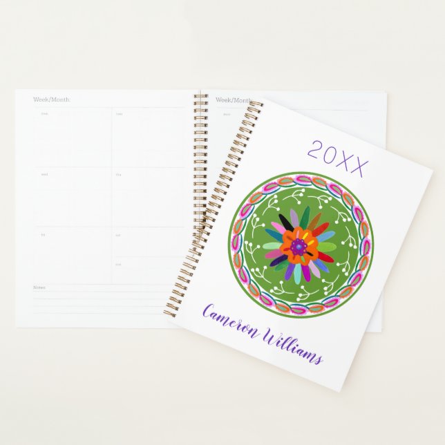 Add Your Name | Modern Otomi Design Planner (Display)