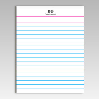 Add Your Name Monogram Extra Wide Ruled Notepad