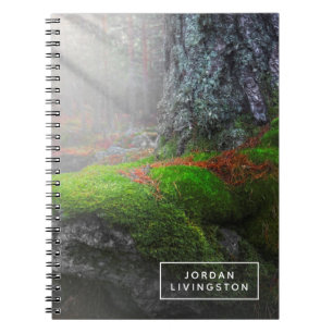 Add Your Name Moss in the Forest Notebook
