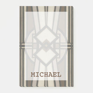 Add Your Name   Neutral Deco Panel I Post-it Notes