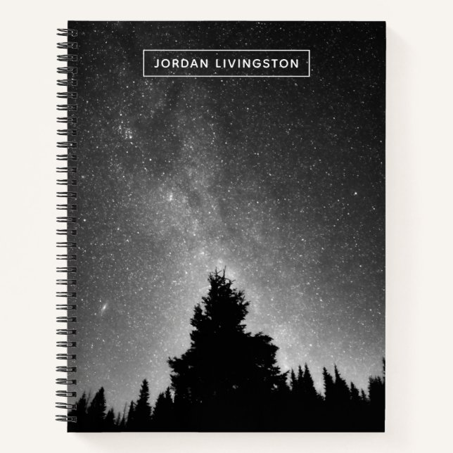 Add Your Name | Night Sky Notebook (Front)