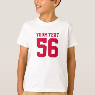 Add Your Name Number Custom Sports Jersey Template T-Shirt