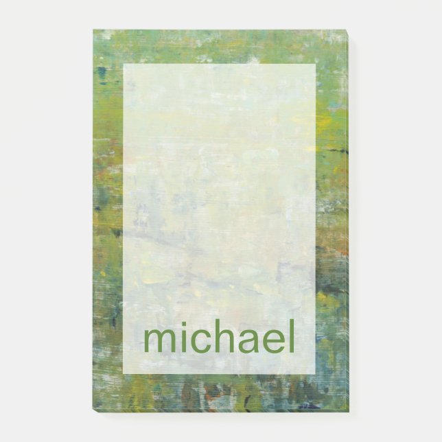 Add Your Name | Opulent Field II Post-it Notes (Front)