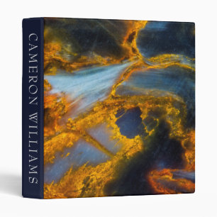 Add Your Name   Orange Laced Pietersite Binder