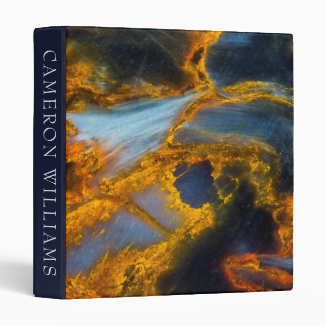 Add Your Name | Orange Laced Pietersite Binder (Front/Spine)