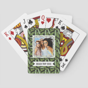 Add Your Name   Palm Leaves Playing Cards
