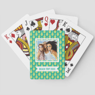 Add Your Name   Pastel Pineapples Playing Cards