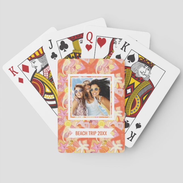 Add Your Name | Pastel Sea Creatures Playing Cards (Back)