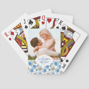 Add Your Name Pastel Seashell Pattern Playing Cards